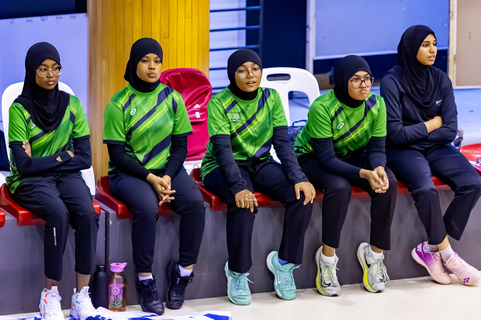 C Green Streets vs SC Shinning Star in Day 5 of 24th Milo Netball Association Championship held in Social Center at Male', Maldives on Friday, 5th September 2025. Photos: Nausham Waheed / images.mv