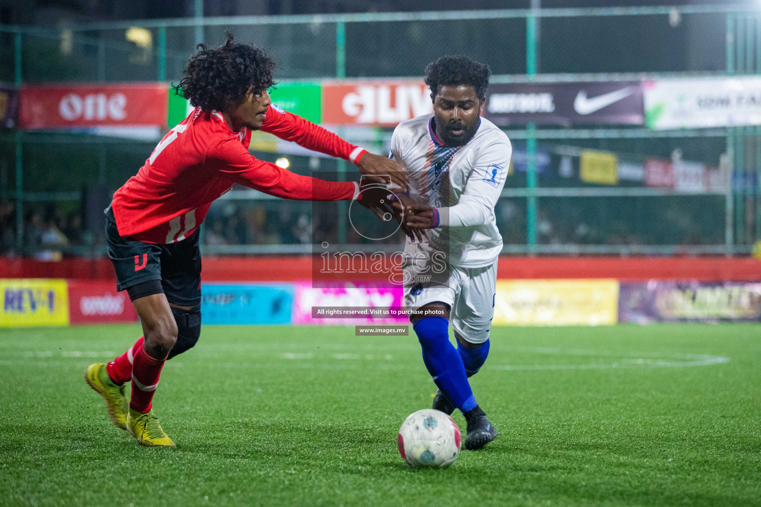 GA. Kanduhulhudhoo vs GA. Nilandhoo in Day 7 of Golden Futsal Challenge 2023 on 11 February 2023 in Hulhumale, Male, Maldives