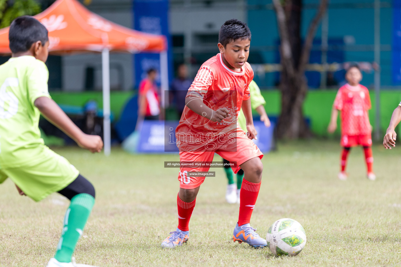 Day 2 of Nestle kids football fiesta, held in Henveyru Football Stadium, Male', Maldives on Thursday, 12th October 2023 Photos: Nausham Waheed/ Shuu Abdul Sattar Images.mv