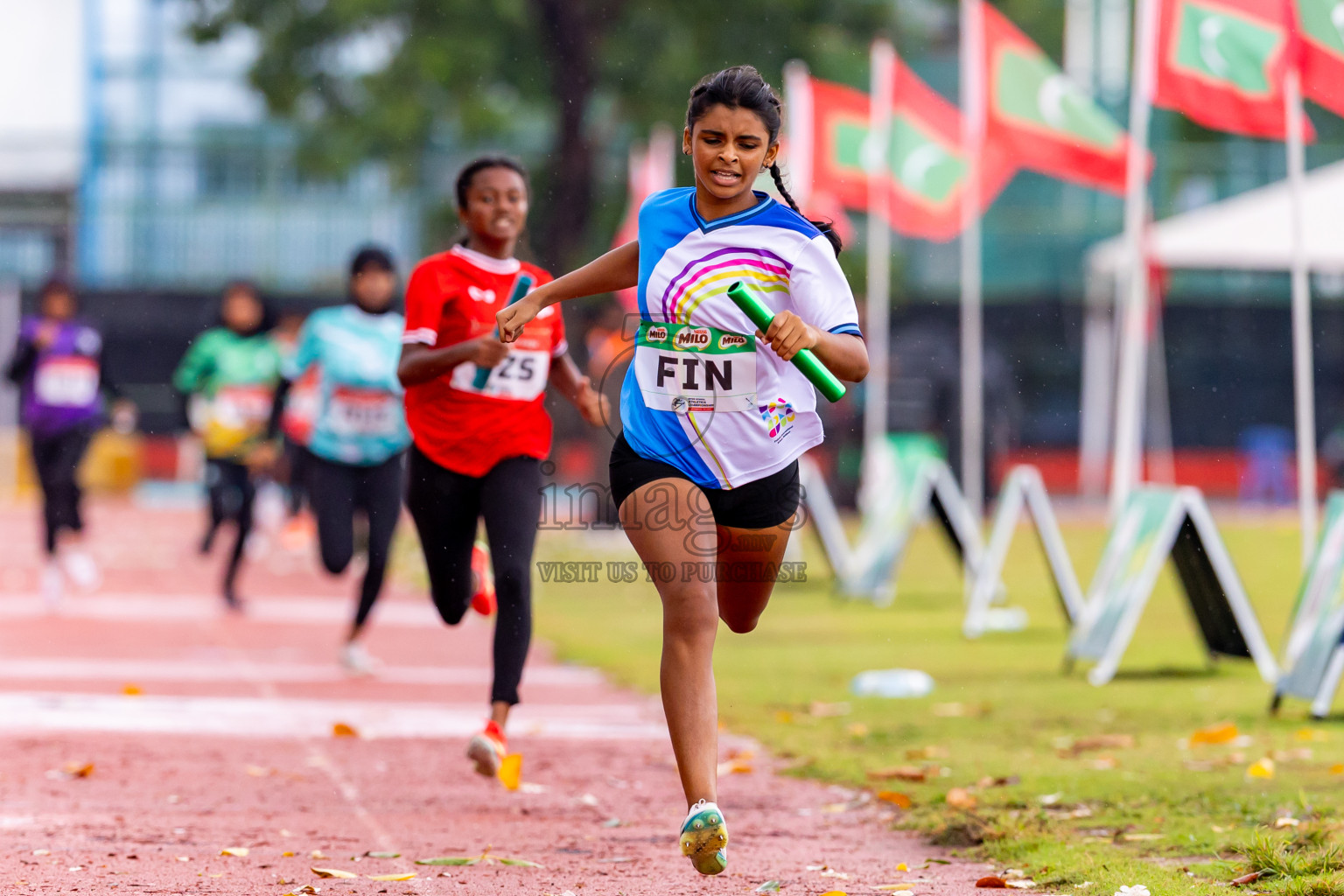 Day 6 of Inter-school Athletics Championship 2025 held in Ekuveni Synthetic Track, Male', Maldives on Sunday, 12th October 2025. Photos by: Nausham Waheed / Images.mv