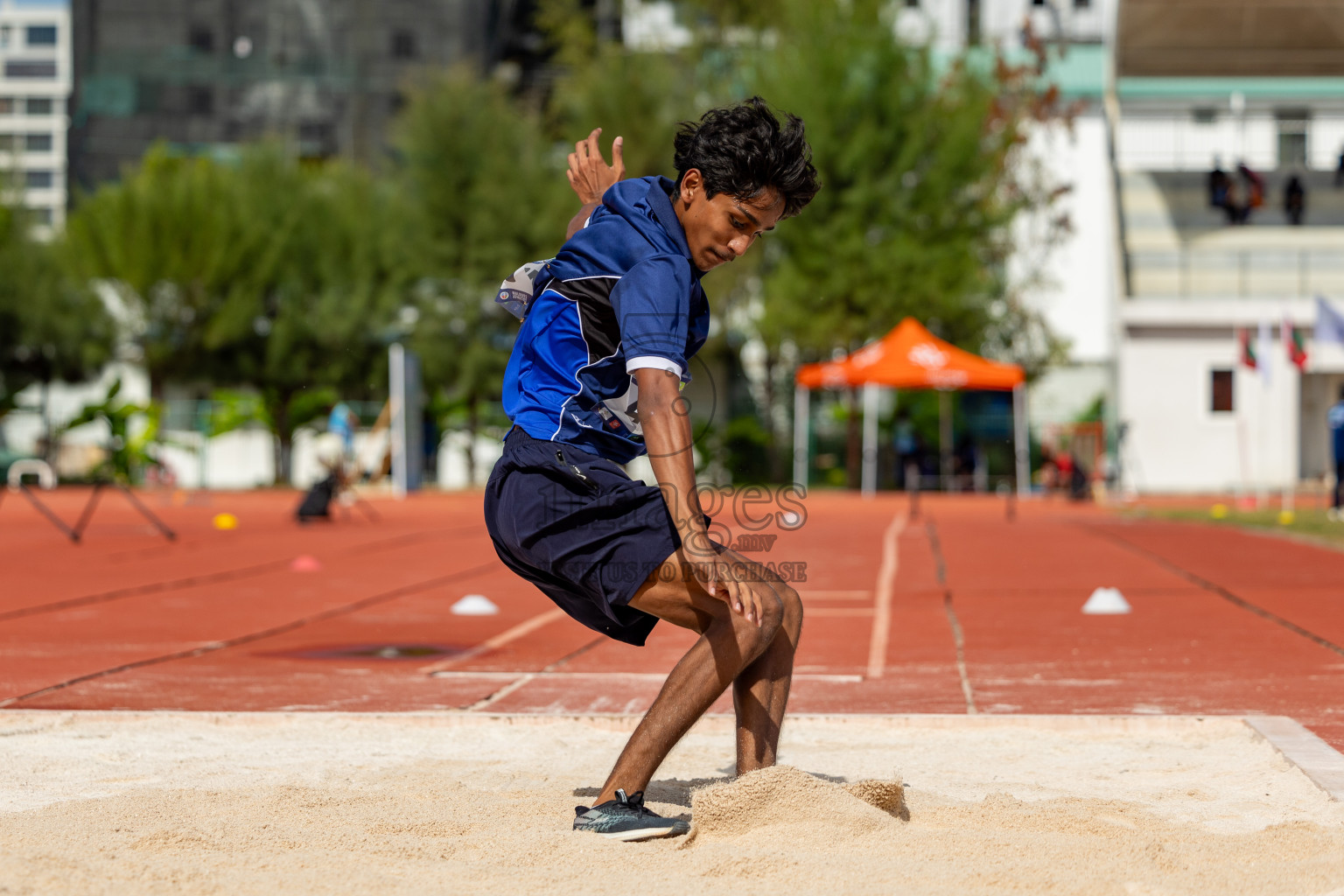 Day 2 of MWSC Interschool Athletics Championships 2024 held in Hulhumale Running Track, Hulhumale, Maldives on Sunday, 10th November 2024. 
Photos by:  Hassan Simah / Images.mv