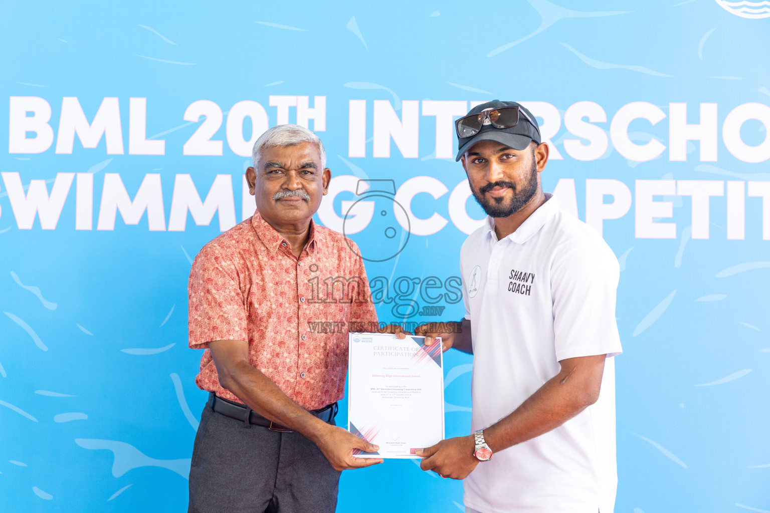 Closing ceremony of BML 20th Inter-School Swimming Competition was held in Hulhumale' Swimming Complex on Saturday, 19th October 2024. 
Photos: Ismail Thoriq