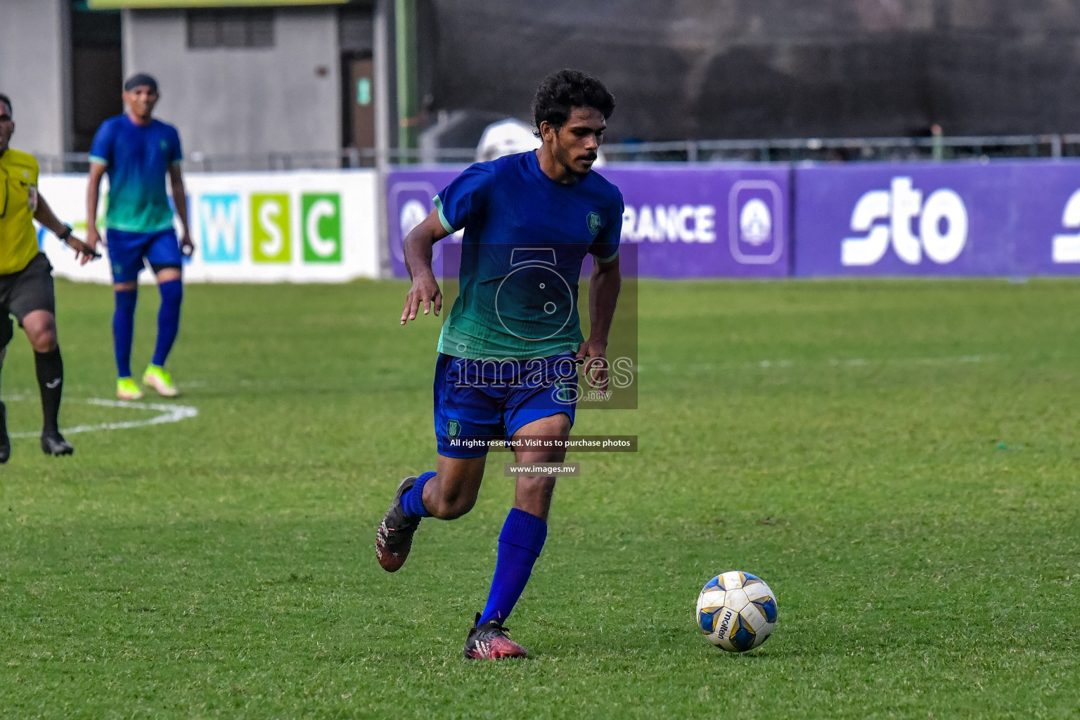 Super United Sports vs Buru Sports Club in Dhivehi Premier League Qualification 22 on 24th Aug 2022, held in National Football Stadium, Male', Maldives Photos: Nausham Waheed / Images.mv