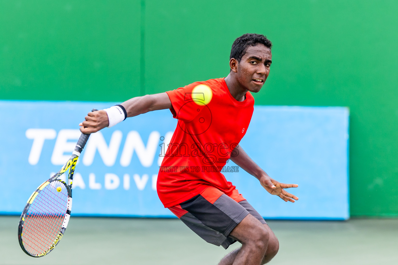 Day 7 of ATF Maldives Junior Open Tennis was held in Male' Tennis Court, Male', Maldives on Wednesday, 18th December 2024. Photos: Nausham Waheed/ images.mv