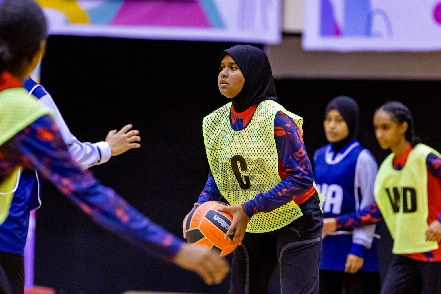 Day 10 of 25th Inter-School Netball Tournament was held in Social Center at Male', Maldives on Tuesday, 20th August 2024. Photos: Nausham Waheed / images.mv