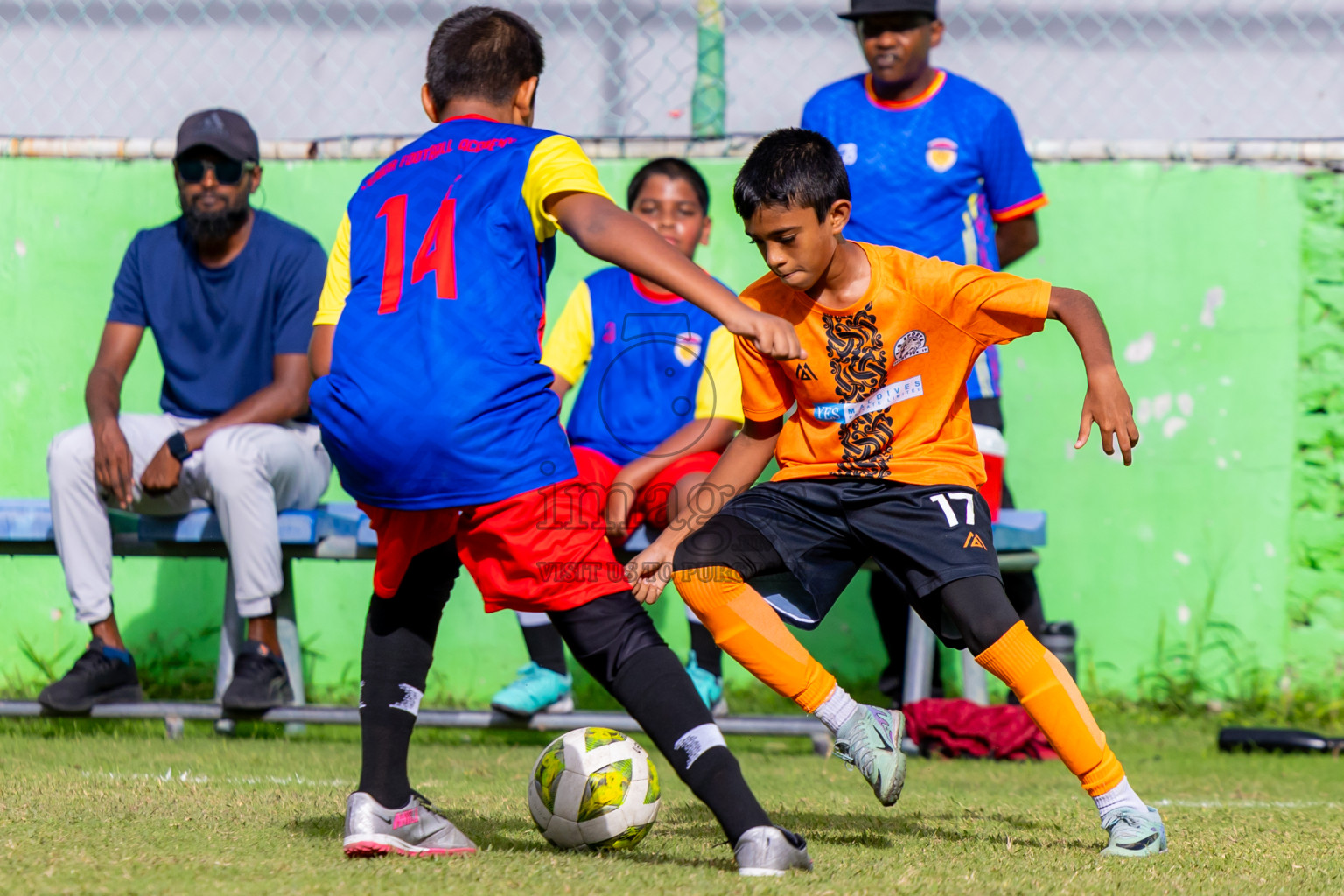 Day 1 of MILO Academy Championship 2025 (U-12) was held at Henveiru Stadium in Male', Maldives on Thursday, 1st May 2025. Photos: Nausham Waheed / images.mv