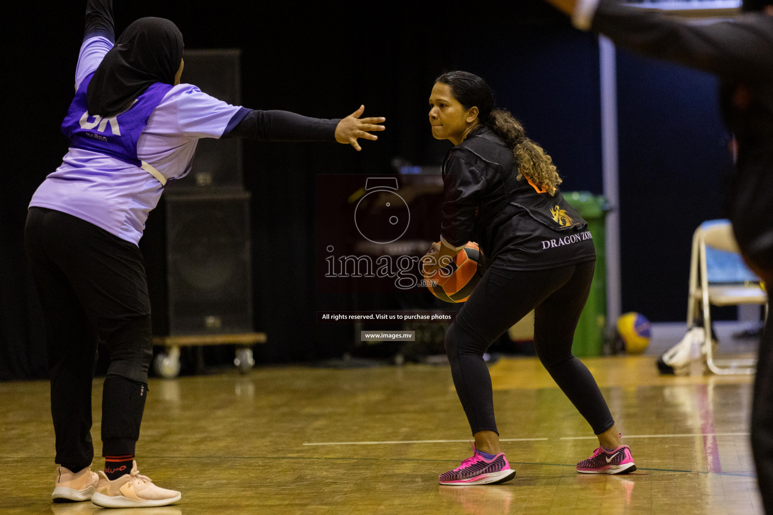 Club Matrix vs VYANSA in the Milo National Netball Tournament 2022 on 20 July 2022, held in Social Center, Male', Maldives. Photographer: Shuu / Images.mv