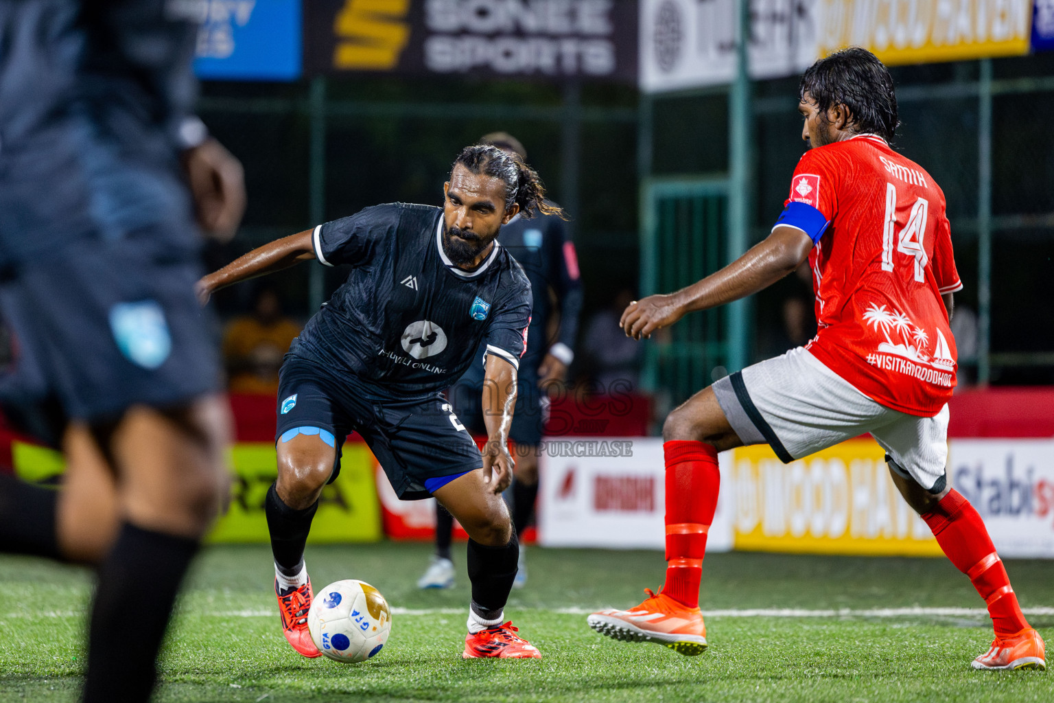 Th Kandoodhoo vs Th Gaadhiffushi in Day 10 of Golden Futsal Challenge 2025 was held on Tuesday, 14th January 2025, in Hulhumale', Maldives Photos: Nausham Waheed / images.mv