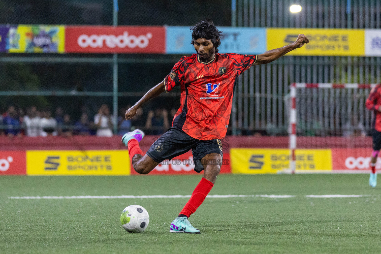 GA Kondey vs GA Dhaandhoo in Day 9 of Golden Futsal Challenge 2024 was held on Tuesday, 23rd January 2024, in Hulhumale', Maldives Photos: Nausham Waheed / images.mv