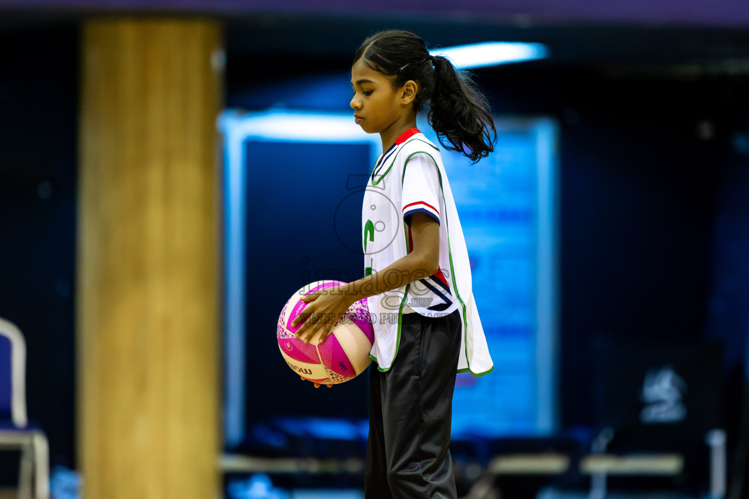 Net Queens vs Netgen B in Day 5 of 3rd Netball Junior Championship, held at Social Center on Thursday 23rd January 2025 . Photos: Shuu Abdul Sattar / images.mv