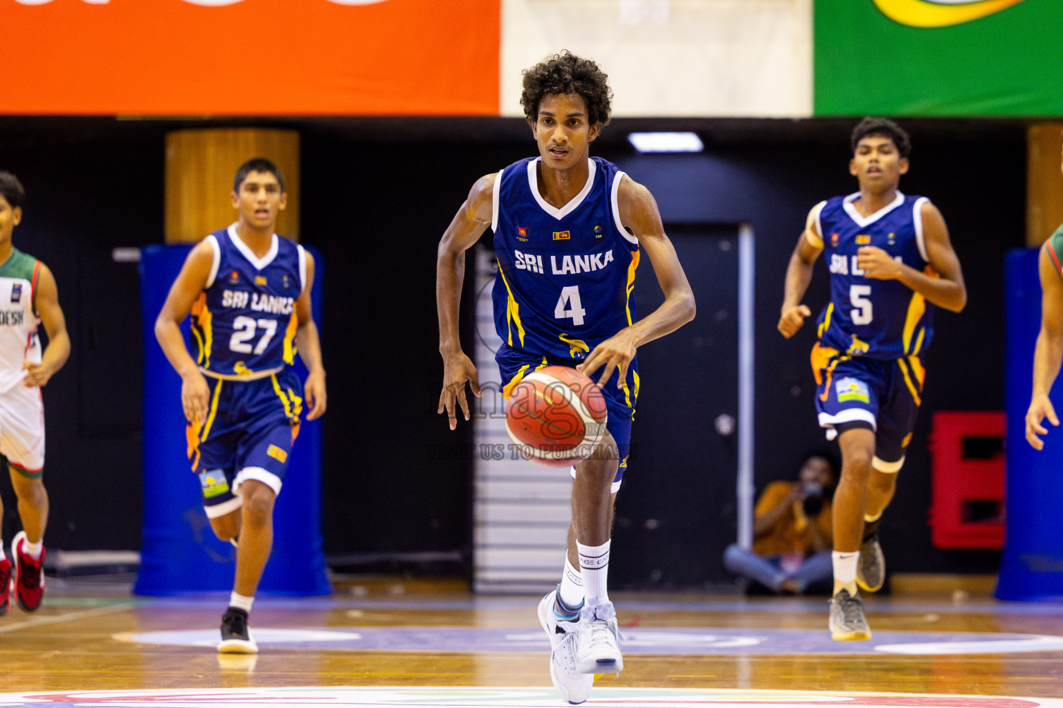 Sri Lanka vs Bangladesh in Day 2 of Under 16 Asian Cup SABA Qualifiers 2025 was held in Social Center, Male', Maldives on Friday, 13th June 2025. Photos: Nausham Waheed / images.mv