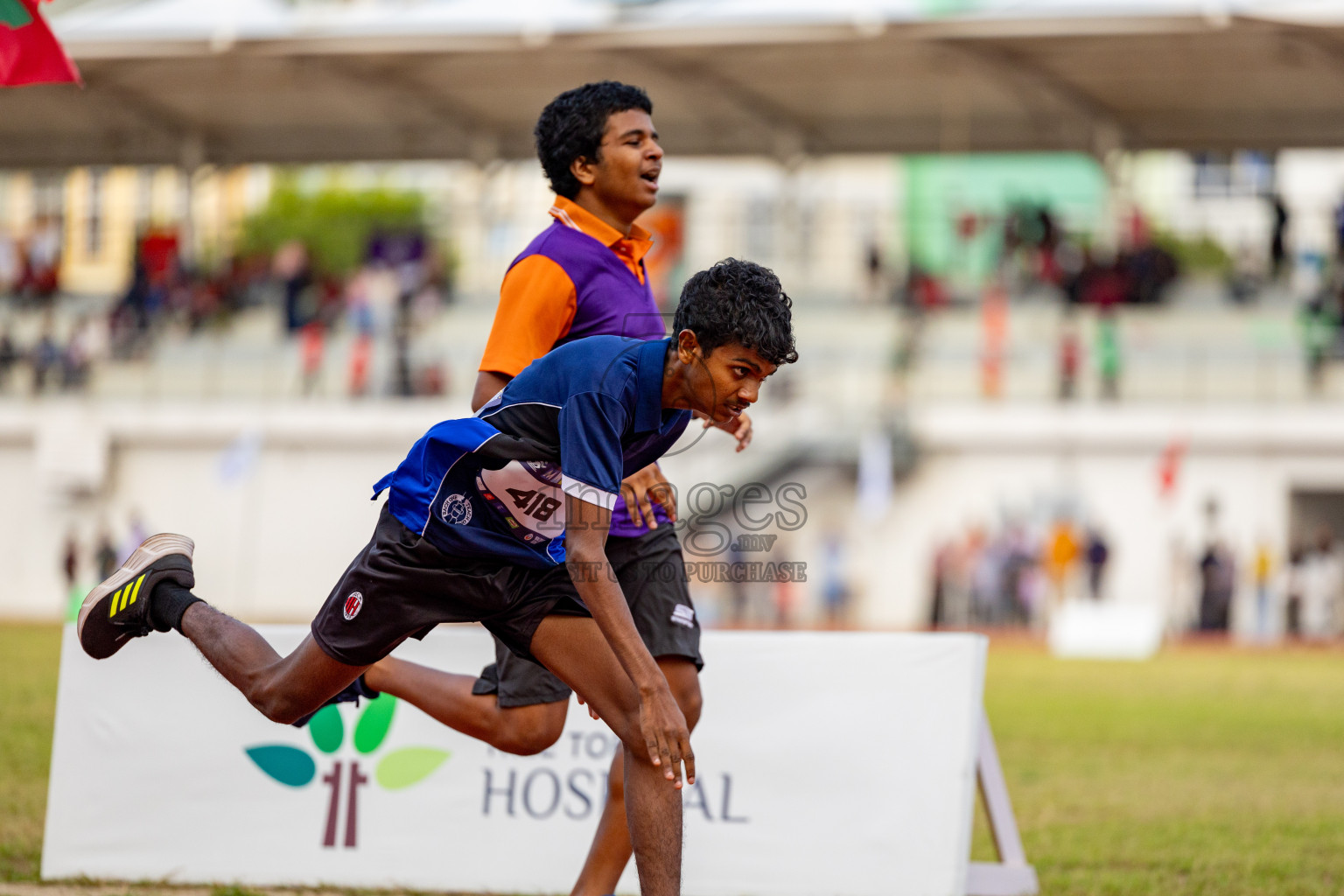 Day 2 of MWSC Interschool Athletics Championships 2024 held in Hulhumale Running Track, Hulhumale, Maldives on Sunday, 10th November 2024. 
Photos by: Hassan Simah / Images.mv