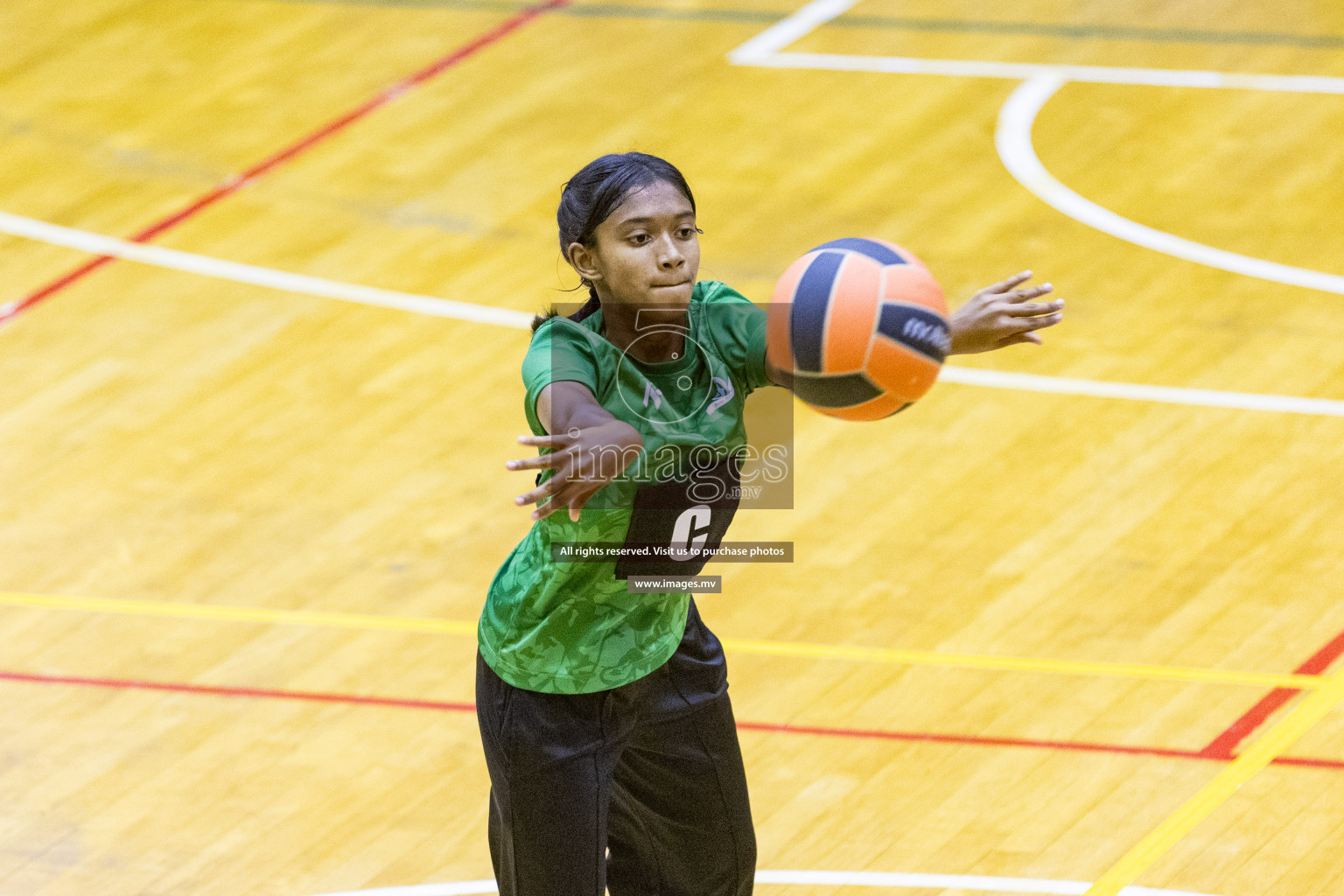 Day6 of 24th Interschool Netball Tournament 2023 was held in Social Center, Male', Maldives on 1st November 2023. Photos: Nausham Waheed / images.mv