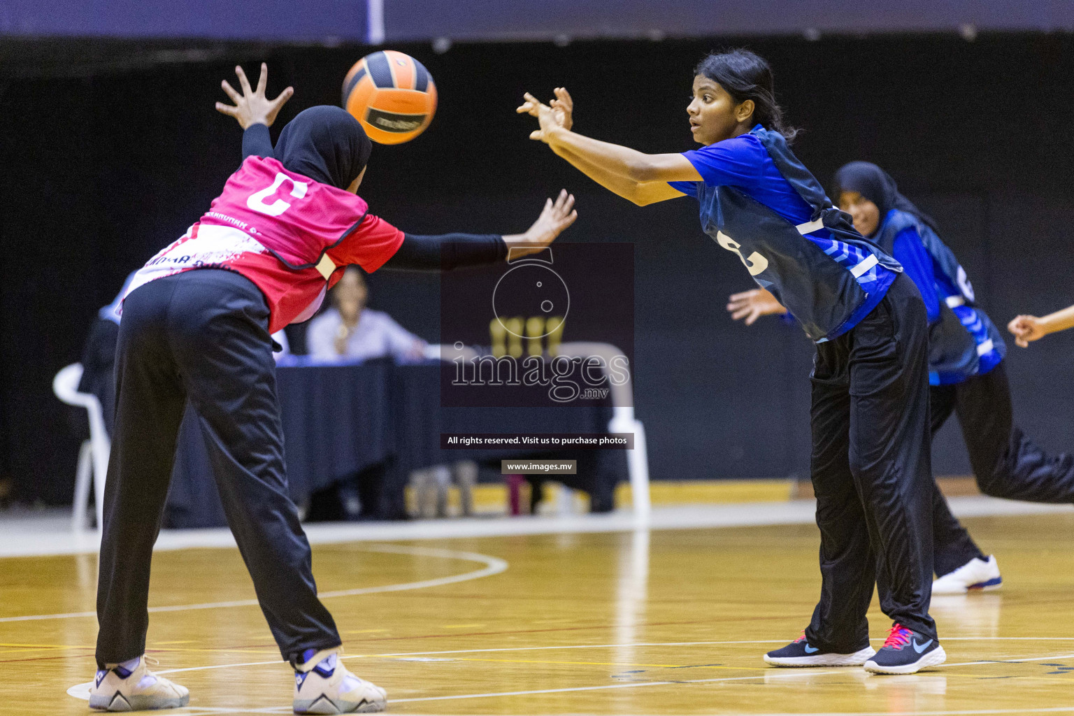 Day 10 of 24th Interschool Netball Tournament 2023 was held in Social Center, Male', Maldives on 5th November 2023. Photos: Nausham Waheed / images.mv