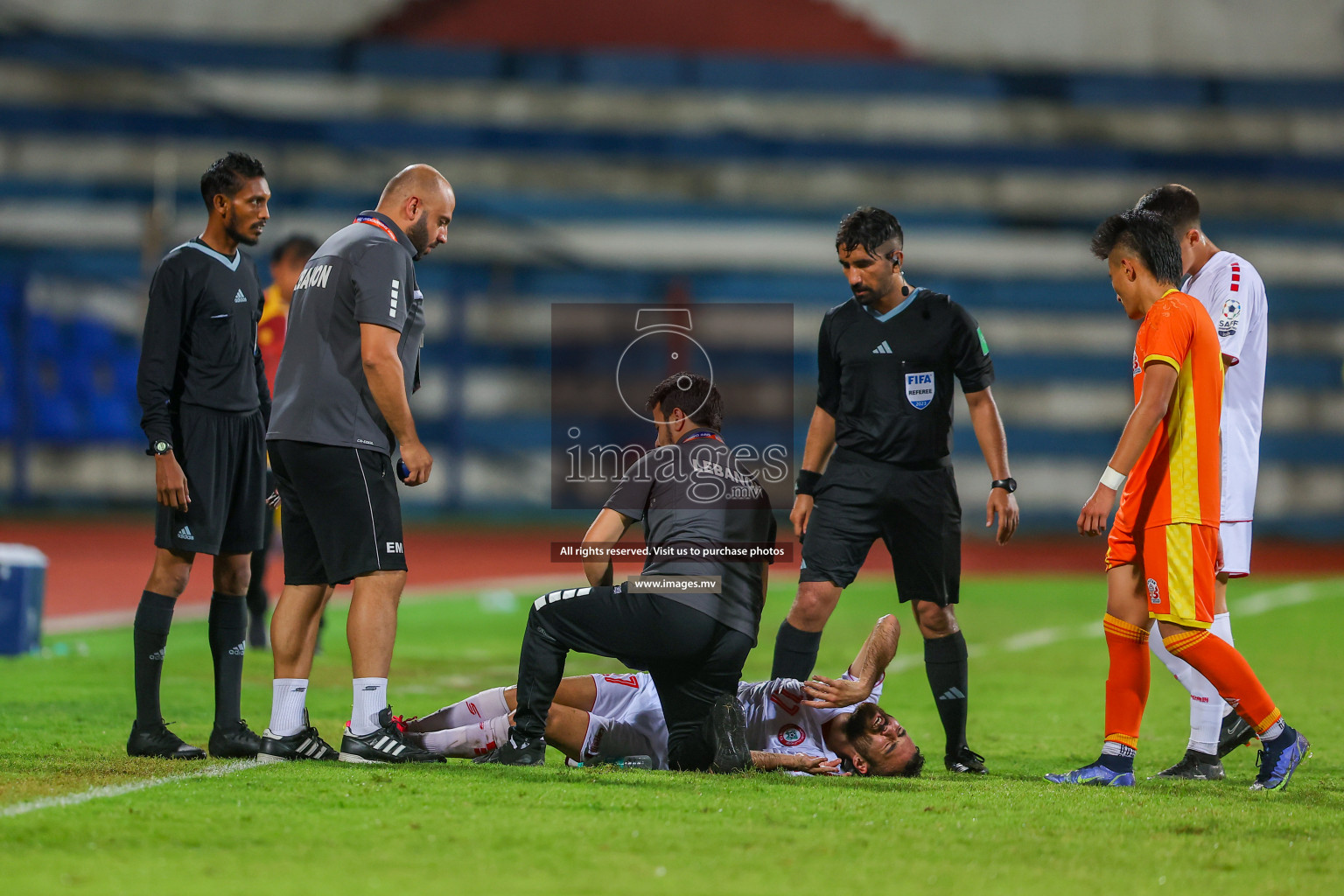 Bhutan vs Lebanon in SAFF Championship 2023 held in Sree Kanteerava Stadium, Bengaluru, India, on Sunday, 25th June 2023. Photos: Nausham Waheed, Hassan Simah / images.mv