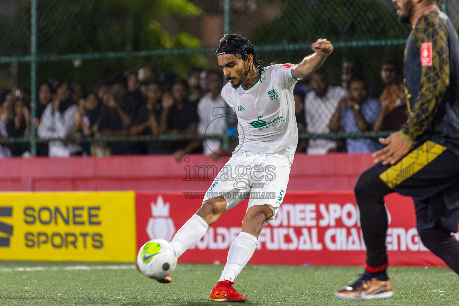 HA Muraidhoo vs HA Maarandhoo in Day 5 of Golden Futsal Challenge 2024 was held on Friday, 19th January 2024, in Hulhumale', Maldives Photos: Mohamed Mahfooz Moosa / images.mv