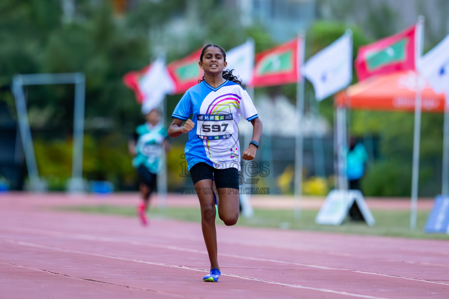 Day 2 of MWSC Interschool Athletics Championships 2024 held in Hulhumale Running Track, Hulhumale, Maldives on Sunday, 10th November 2024. Photos by: Ismail Thoriq / Images.mv