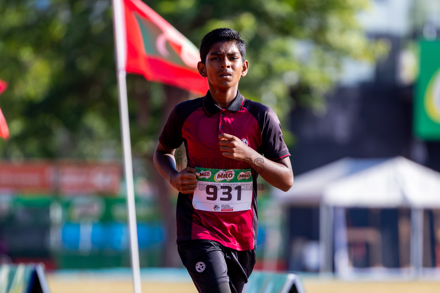Day 2 of Inter-school Athletics Championship 2025 held in Ekuveni Synthetic Track, Male', Maldives on Tuesday, 07th October 2025. Photos by: Nausham Waheed / Images.mv