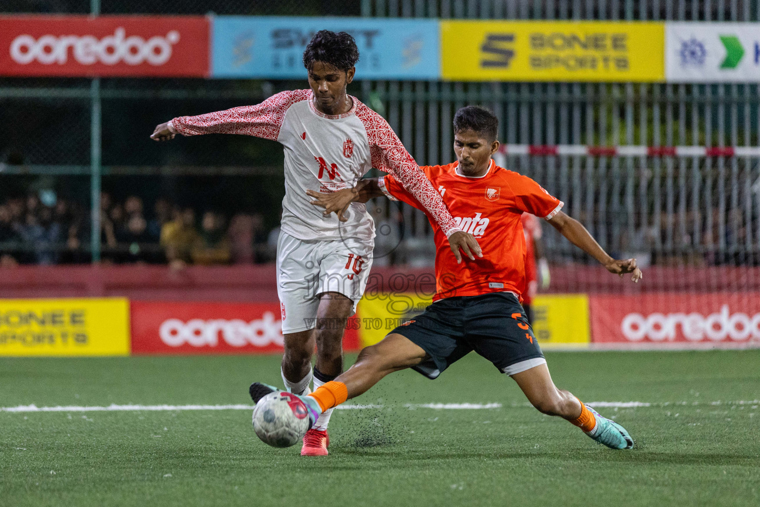 L Dhanbidhoo VS L Maavah in Day 12 of Golden Futsal Challenge 2024 was held on Friday, 26th January 2024, in Hulhumale', Maldives Photos: Nausham Waheed / images.mv