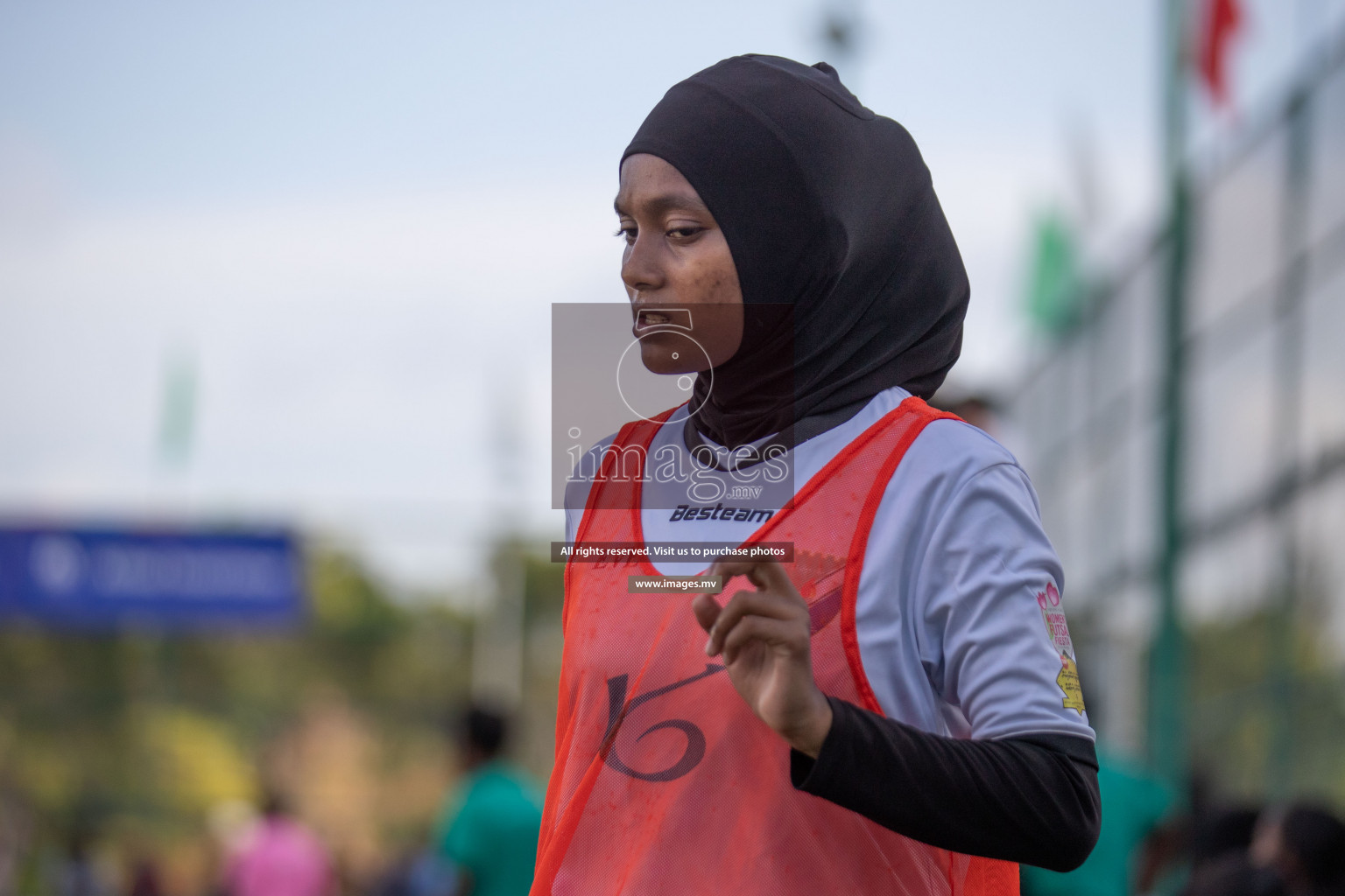 Maldives Ports Limited vs Dhivehi Sifainge Club in the semi finals of 18/30 Women's Futsal Fiesta 2019 on 27th April 2019, held in Hulhumale Photos: Hassan Simah / images.mv