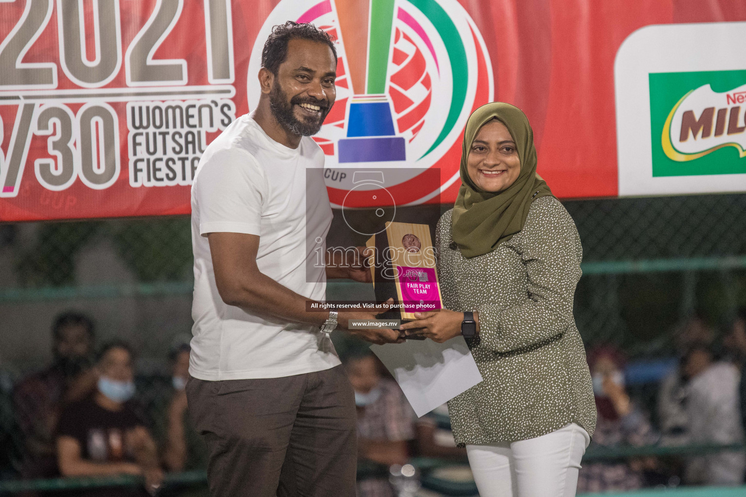 Ports Limited vs WAMCO - in the Finals 18/30 Women's Futsal Fiesta 2021 held in Hulhumale, Maldives on 18 December 2021. Photos by Nausham Waheed & Shuu Abdul Sattar