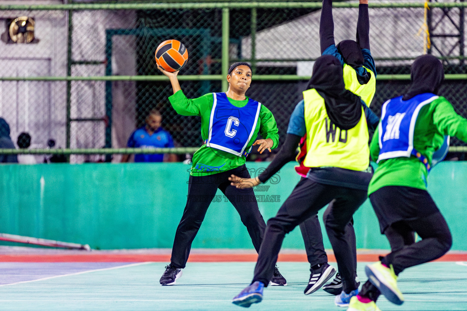 Day 1 of 23rd Netball Association Championship was held in Ekuveni Netball Court at Male', Maldives on Thursday, 27th April 2024. Photos: Nausham Waheed / images.mv