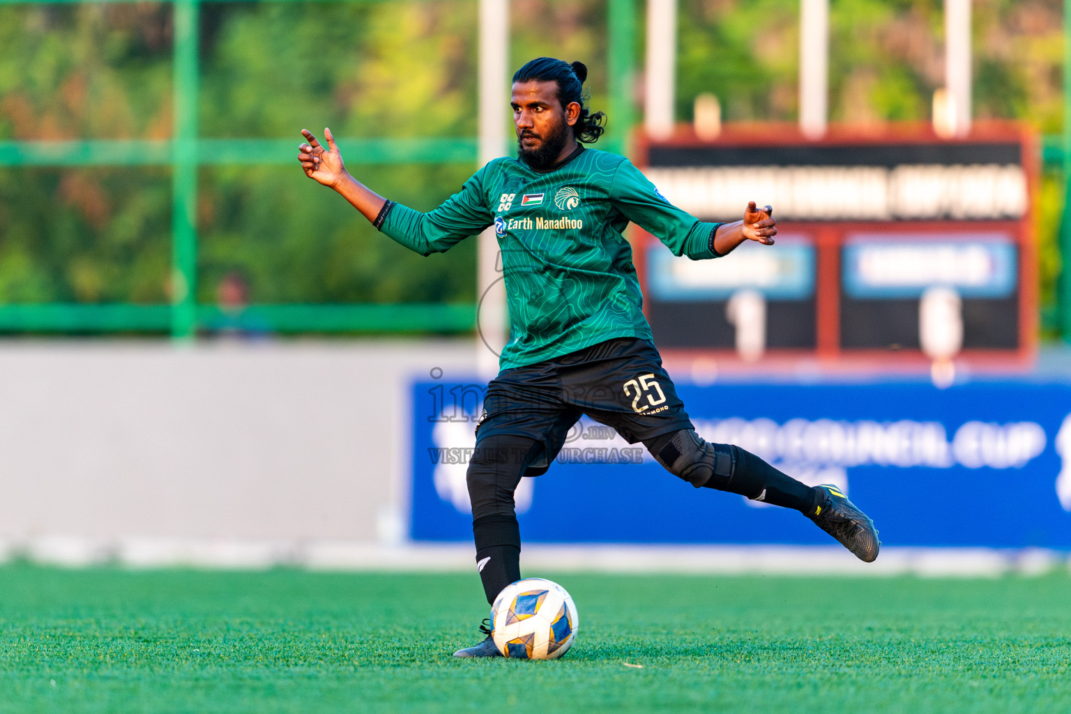 Baburu SC vs Kanmathi Juniors from Manadhoo Council Cup 2024 in N Manadhoo Maldives on Friday, 23rd February 2023. Photos: Nausham Waheed / images.mv