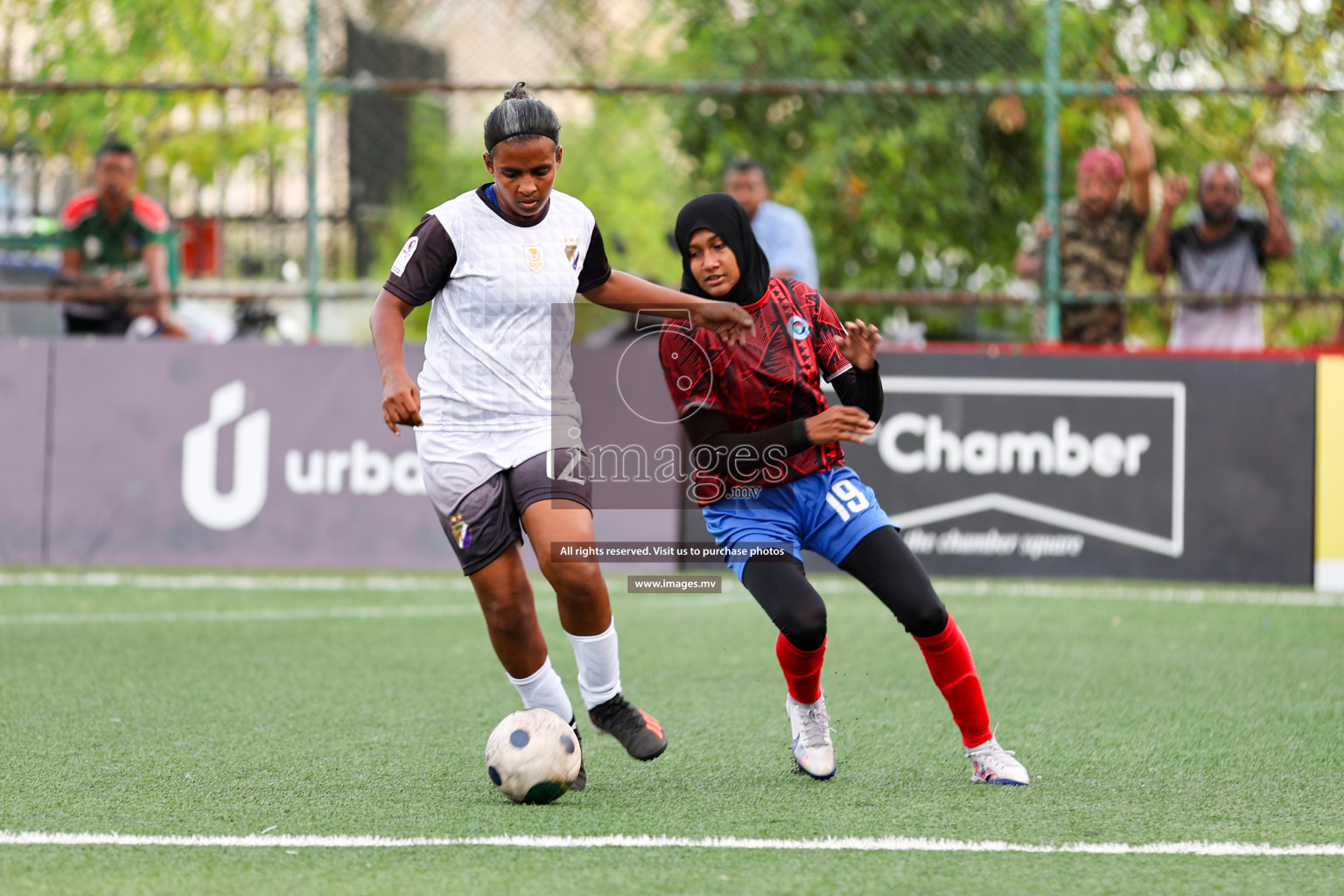 Fenaka vs Police in Eighteen Thirty 2023 held in Hulhumale, Maldives, on Sunday, 03 August 2023. 
Photos: Hassan Simah / images.mv