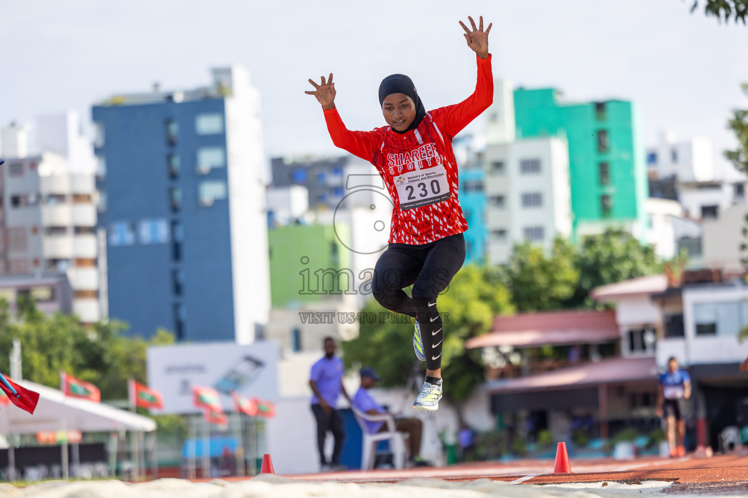 Day 3 of 33rd National Athletics Championship was held in Ekuveni Track at Male', Maldives on Saturday, 7th September 2024.
Photos: Suaadh Abdul Sattar / images.mv