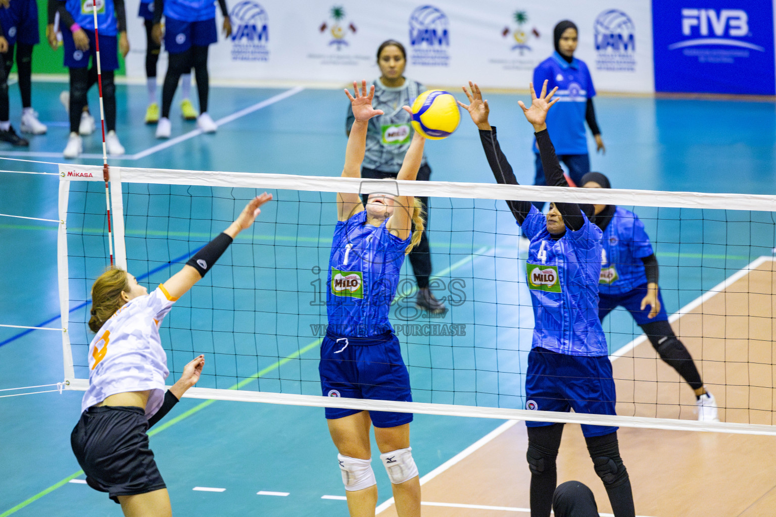 Police Club vs Flexor Sports Club in Day 1 of National Volleyball League 2025 - Women's Division held in Male', Maldives on Saturday, 19th April 2025 at Social Center Indoor Hall Photos 
By: Hassan Simah / images.mv