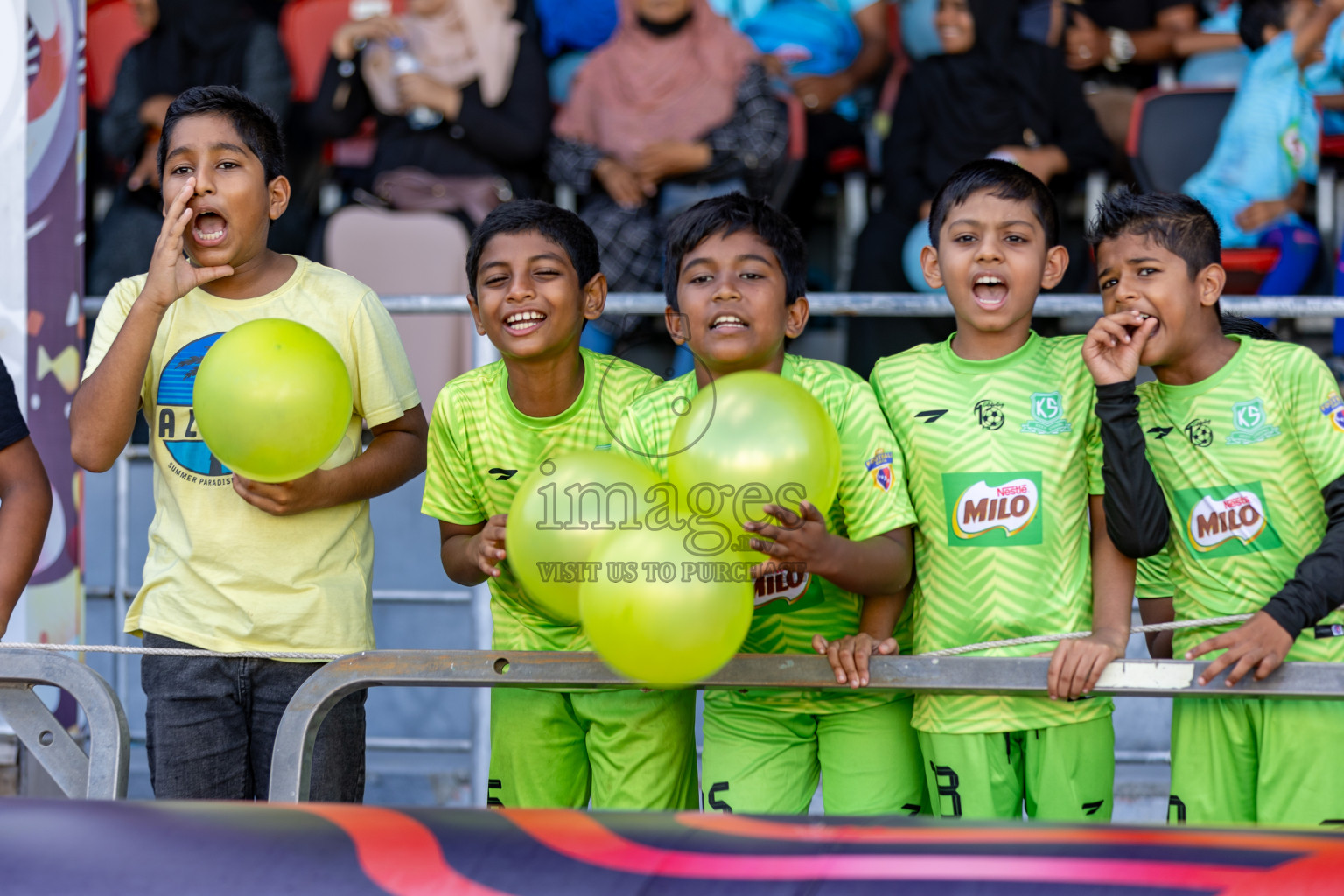 Day 2 of MILO Kids Football Fiesta was held at National Stadium in Male', Maldives on Saturday, 24th February 2024.