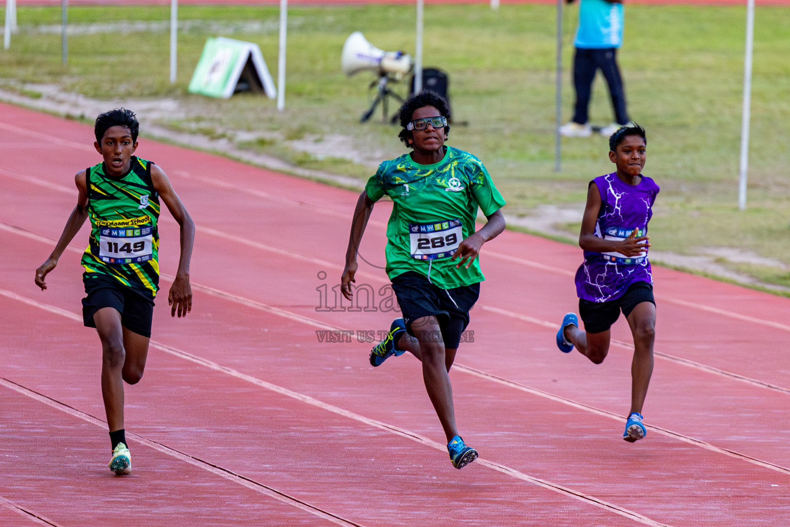 Day 3 of MWSC Interschool Athletics Championships 2024 held in Hulhumale Running Track, Hulhumale, Maldives on Monday, 11th November 2024. Photos by: Nausham Waheed / Images.mv