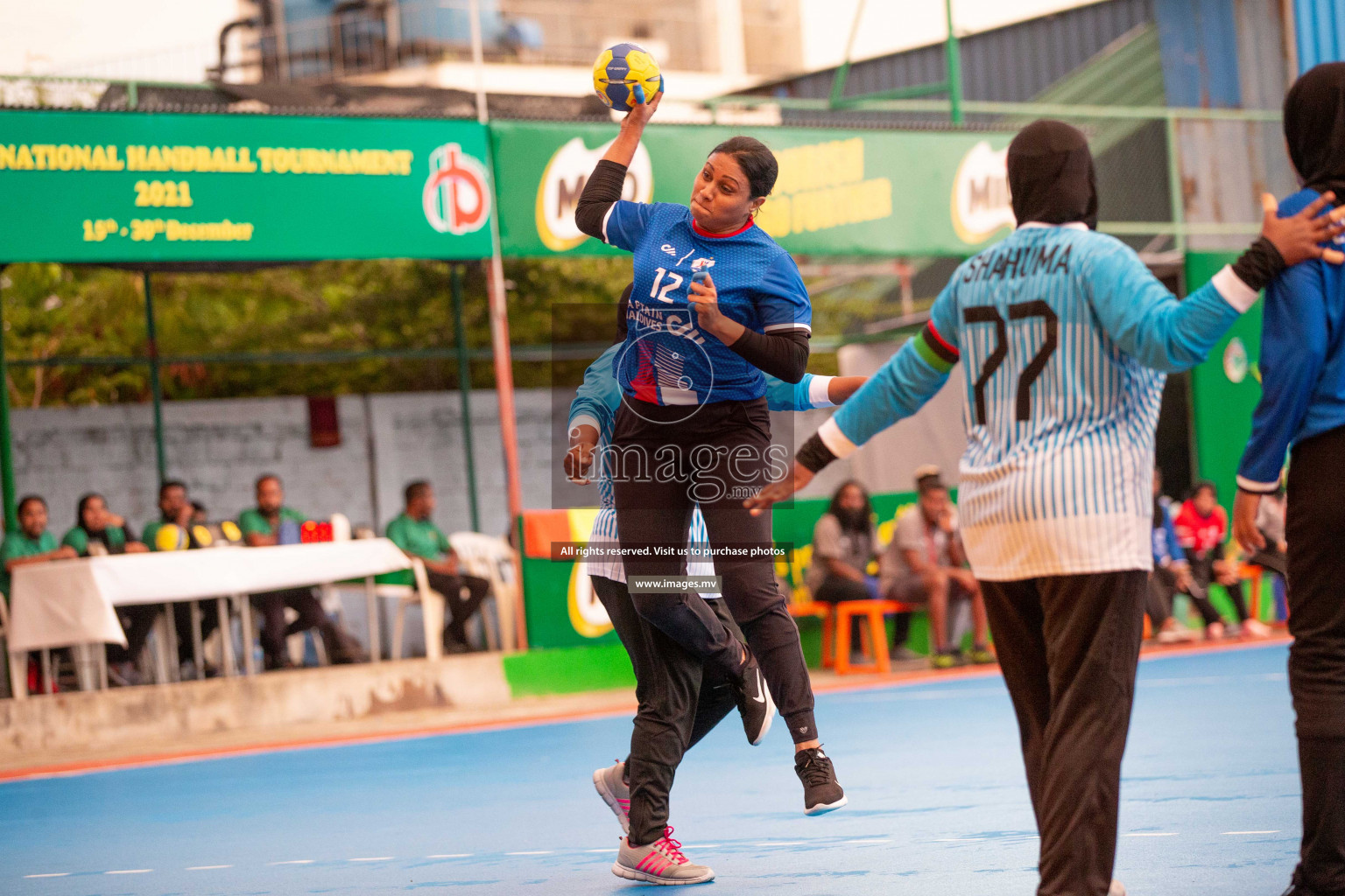 Milo 8th National Handball Tournament Day3, 17th December 2021, at Handball Ground, Male', Maldives. Photos by Shuu Abdul Sattar