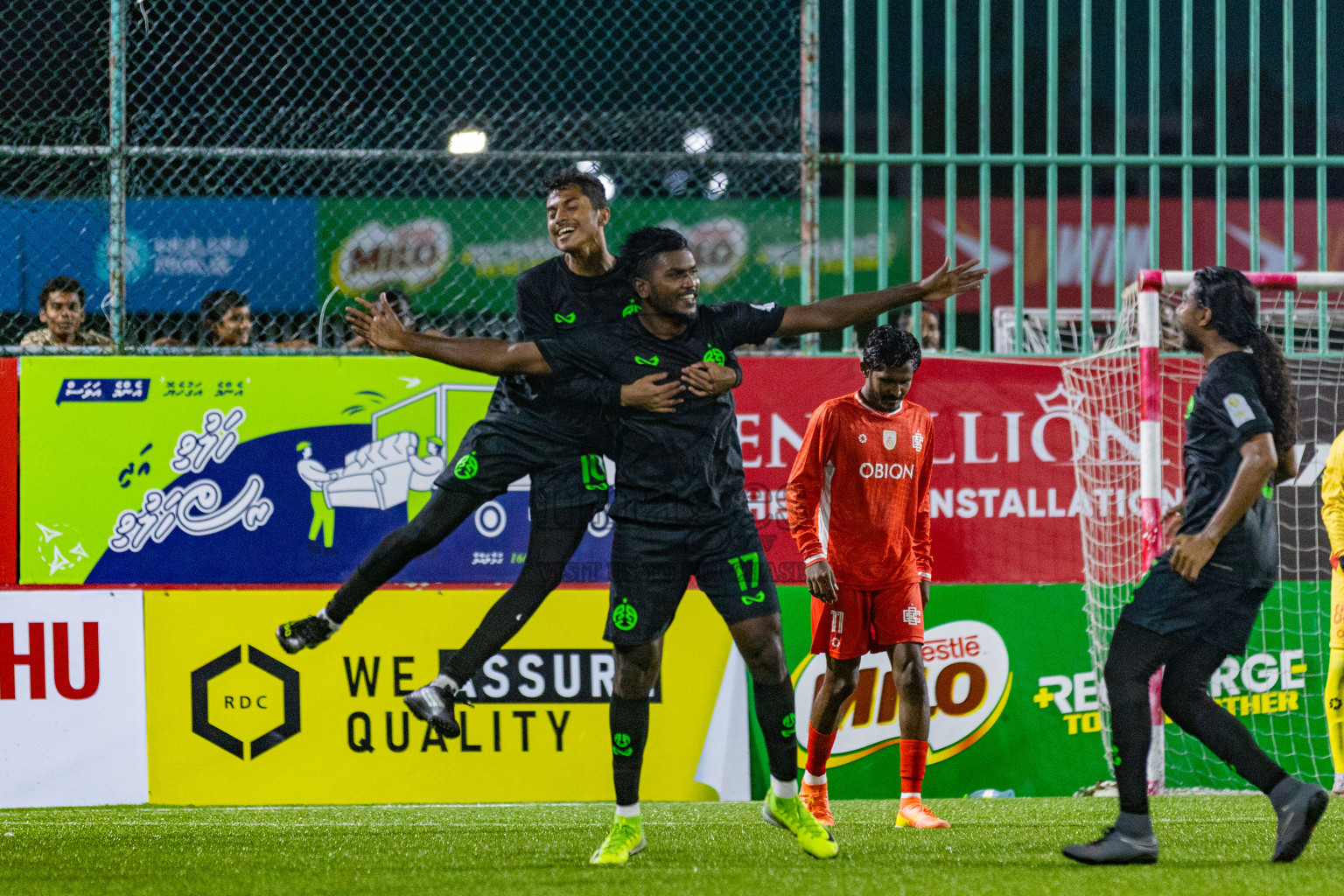 Road Recreation Club vs Club Combination SC Eydhafushi in Kings Cup Final of Club Maldives 2025 was held in Rehendhi Futsal Ground, Hulhumale', Maldives on Tuesday, 9th September 2025. Photos: Areef Adam / images.mv