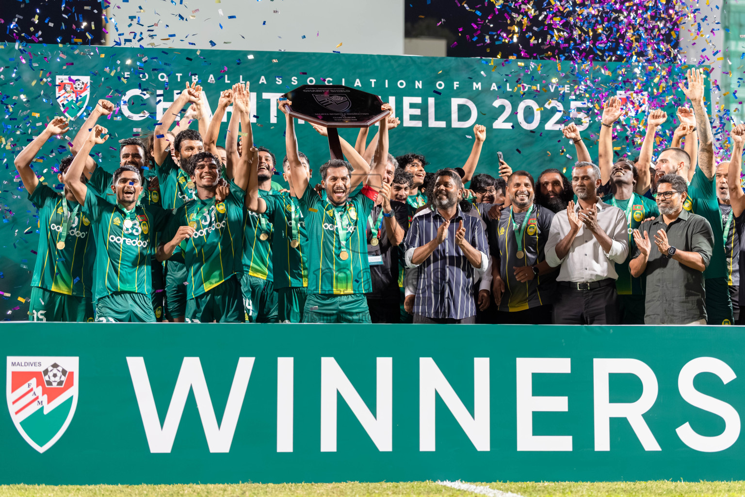 Charity Shield Match between Maziya Sports and Recreation Club and Club Eagles held in National Football Stadium, Male', Maldives Photos: Abdulla Abeedh / Images.mv