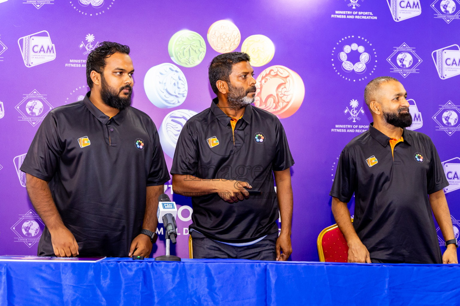 Logo Reveal and Launching Ceremony of the 7th Carrom World Cup 2025 was held in Boalhage, Male', Maldives on 1st September 2025. Photos: Nausham Waheed / images.mv