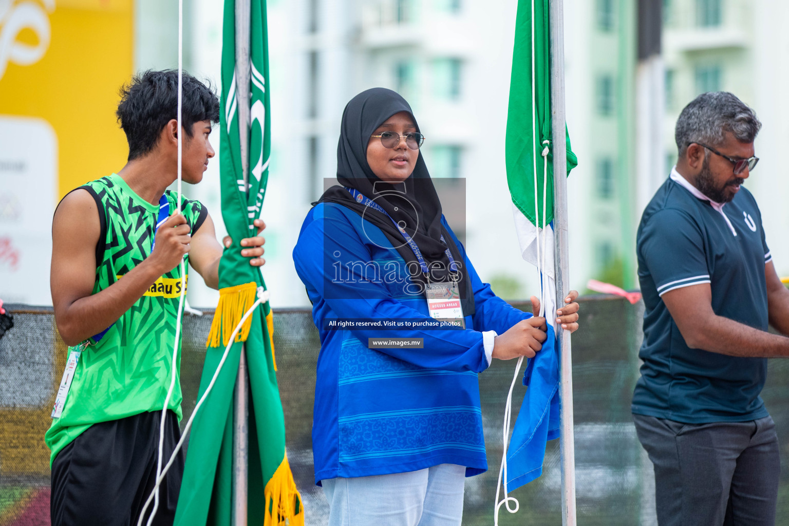 Day one of Inter School Athletics Championship 2023 was held at Hulhumale' Running Track at Hulhumale', Maldives on Saturday, 14th May 2023. Photos: Nausham Waheed / images.mv