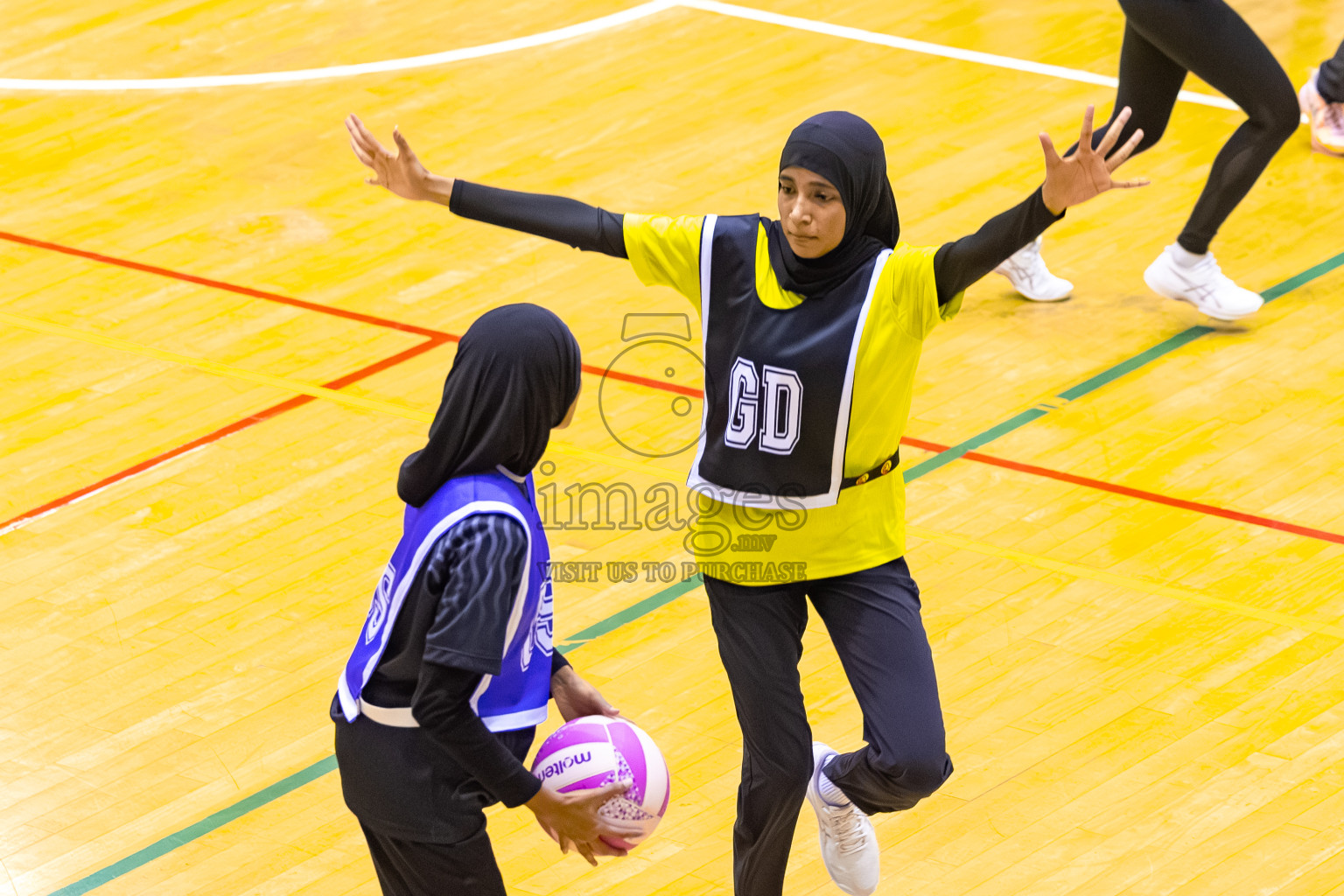 S.C. Shining Star vs KYRC in the Semi-finals of 24th Milo Netball Association Championship was held in Social Center at Male', Maldives on Wednesday, 10th September 2025. Photos: Mohamed Mahfooz Moosa / images.mv