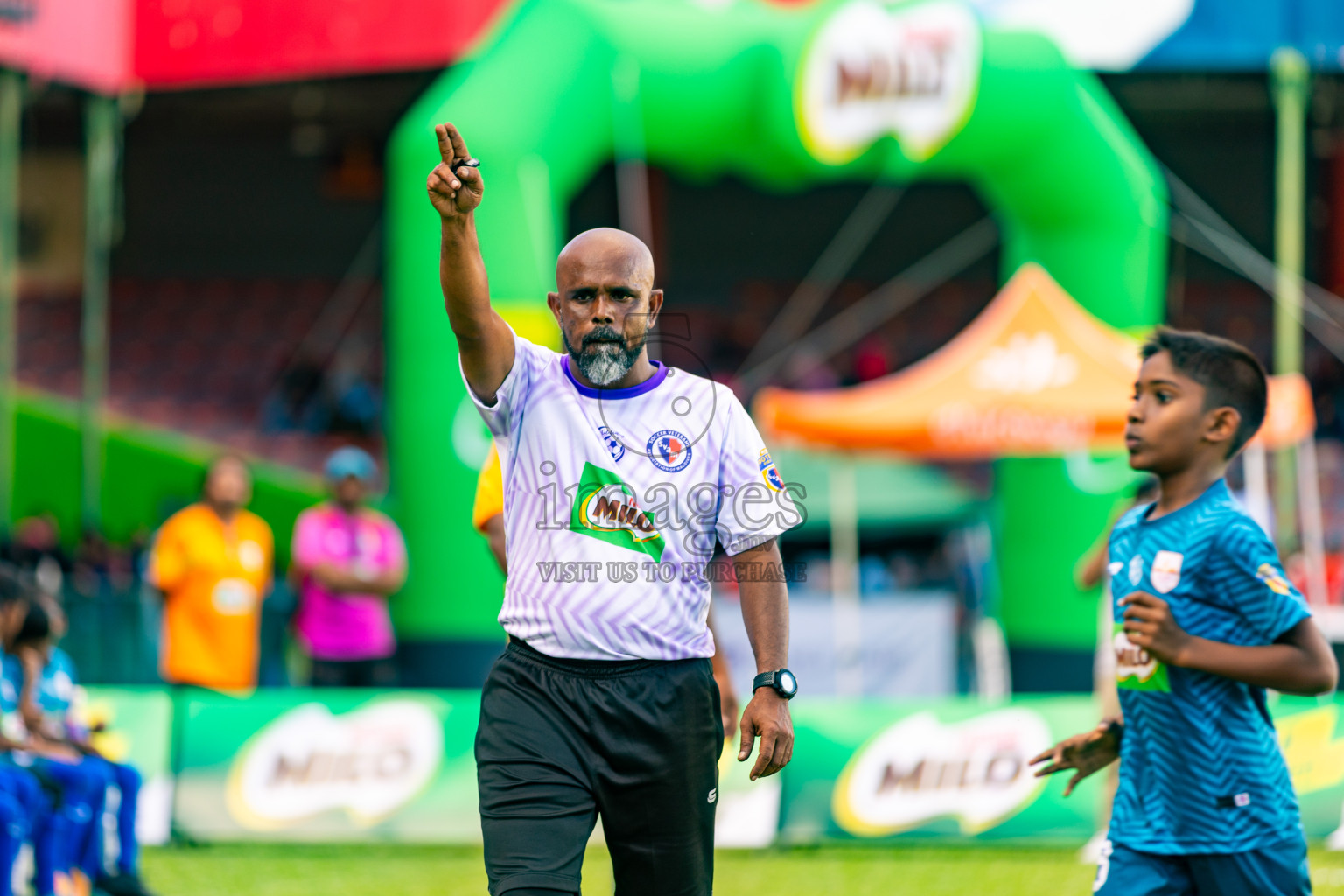 Day 2 of MILO Kids Football Fiesta was held at National Stadium in Male', Maldives on Saturday, 24th February 2024.