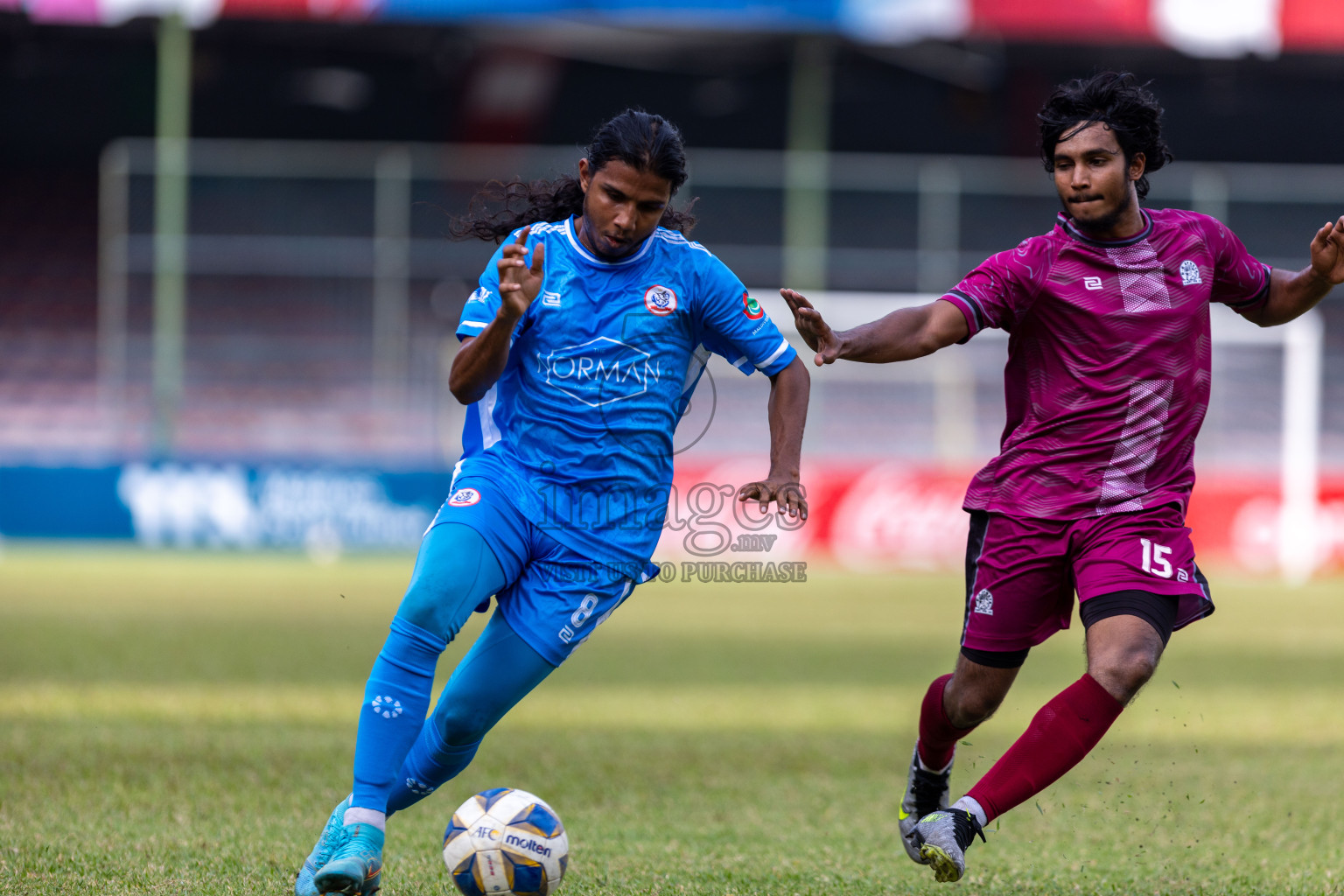 Man Ode SC vs B G Sports Club in the Quarter Final of Second Division 2023 in Male' Maldives on Monday, 5th February 2023. Photos: Nausham Waheed / images.mv
