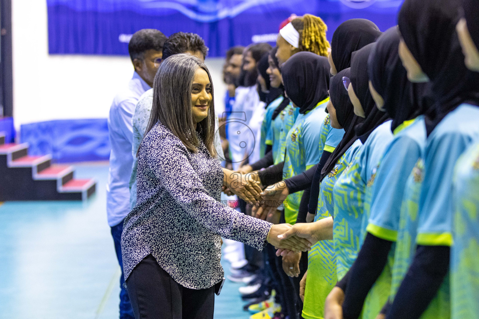 Final of Women's Division of Volleyball Association Cup 2023 held in Male', Maldives on Tuesday, 9th January 2024 at Social Center Indoor Hall Photos By: Nausham Waheed /images.mv