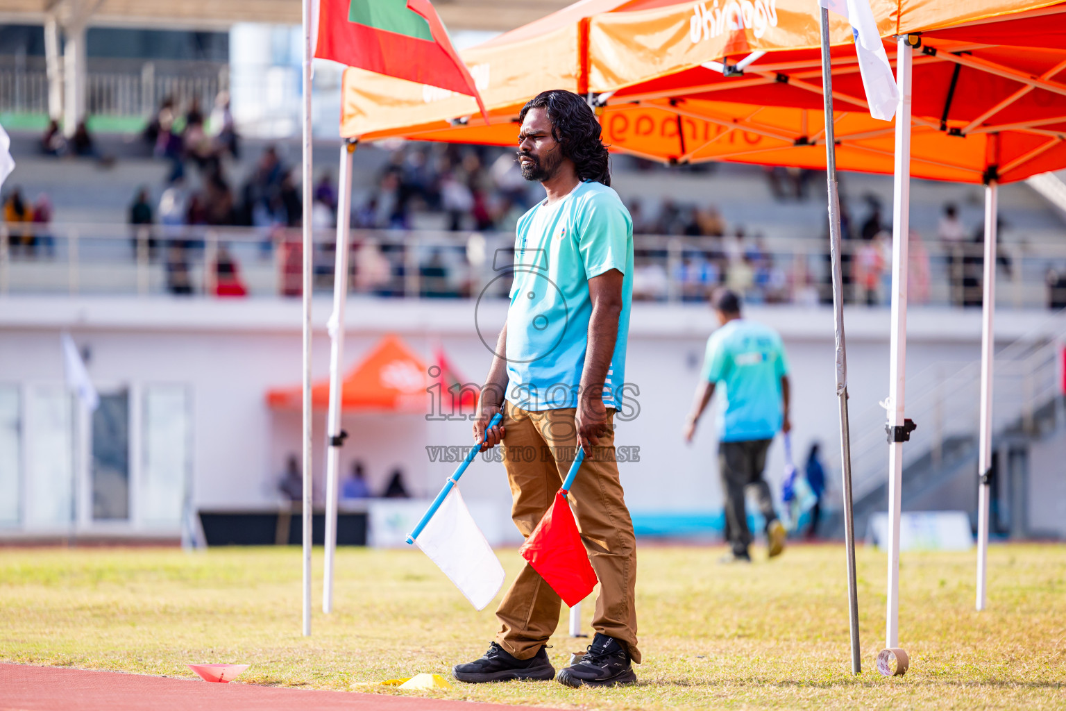 Day 3 of MWSC Interschool Athletics Championships 2024 held in Hulhumale Running Track, Hulhumale, Maldives on Monday, 11th November 2024. Photos by: Nausham Waheed / Images.mv