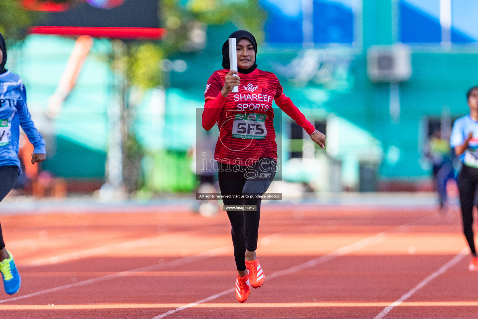 Day 3 of National Athletics Championship 2023 was held in Ekuveni Track at Male', Maldives on Saturday, 25th November 2023. Photos: Nausham Waheed / images.mv