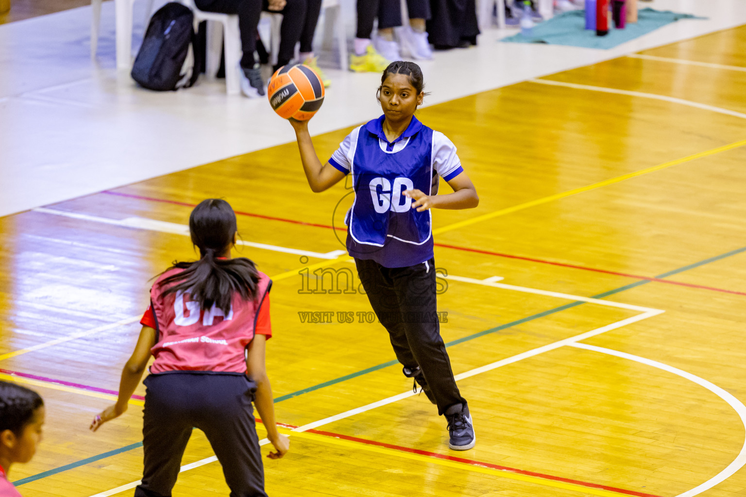 Day 8 of 25th Inter-School Netball Tournament was held in Social Center at Male', Maldives on Sunday, 18th August 2024. Photos: Nausham Waheed / images.mv