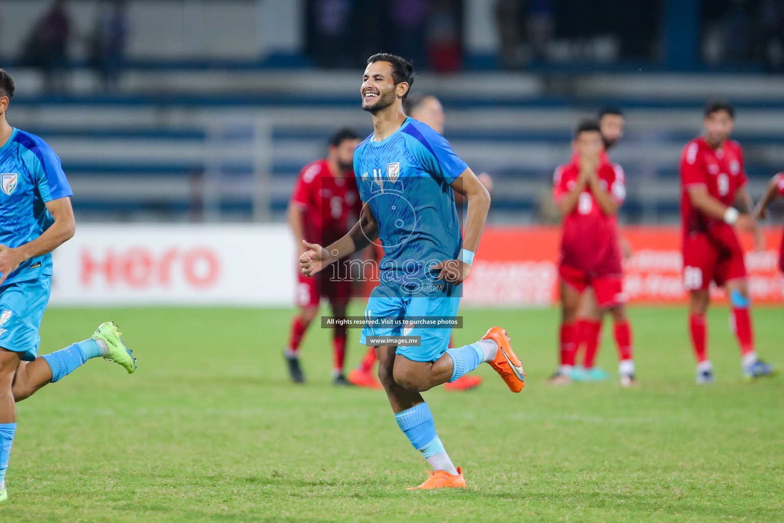 Lebanon vs India in the Semi-final of SAFF Championship 2023 held in Sree Kanteerava Stadium, Bengaluru, India, on Saturday, 1st July 2023. Photos: Nausham Waheed, Hassan Simah / images.mv