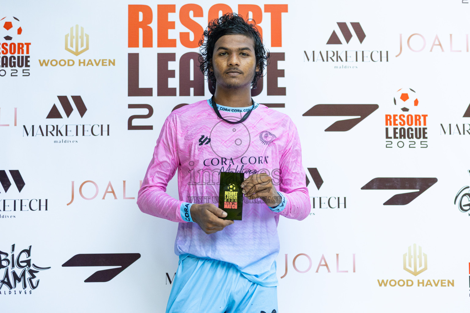 Resort League 2025 Raa Zone - Day 2
Kothaifaru vs Cora Cora in Resort League 2025 (Raa Zone) was held on Saturday, 16th august 2025 in JOALI Maldives Resort, Raa Atoll, Maldives. Photos: Areef Adam / images.mv