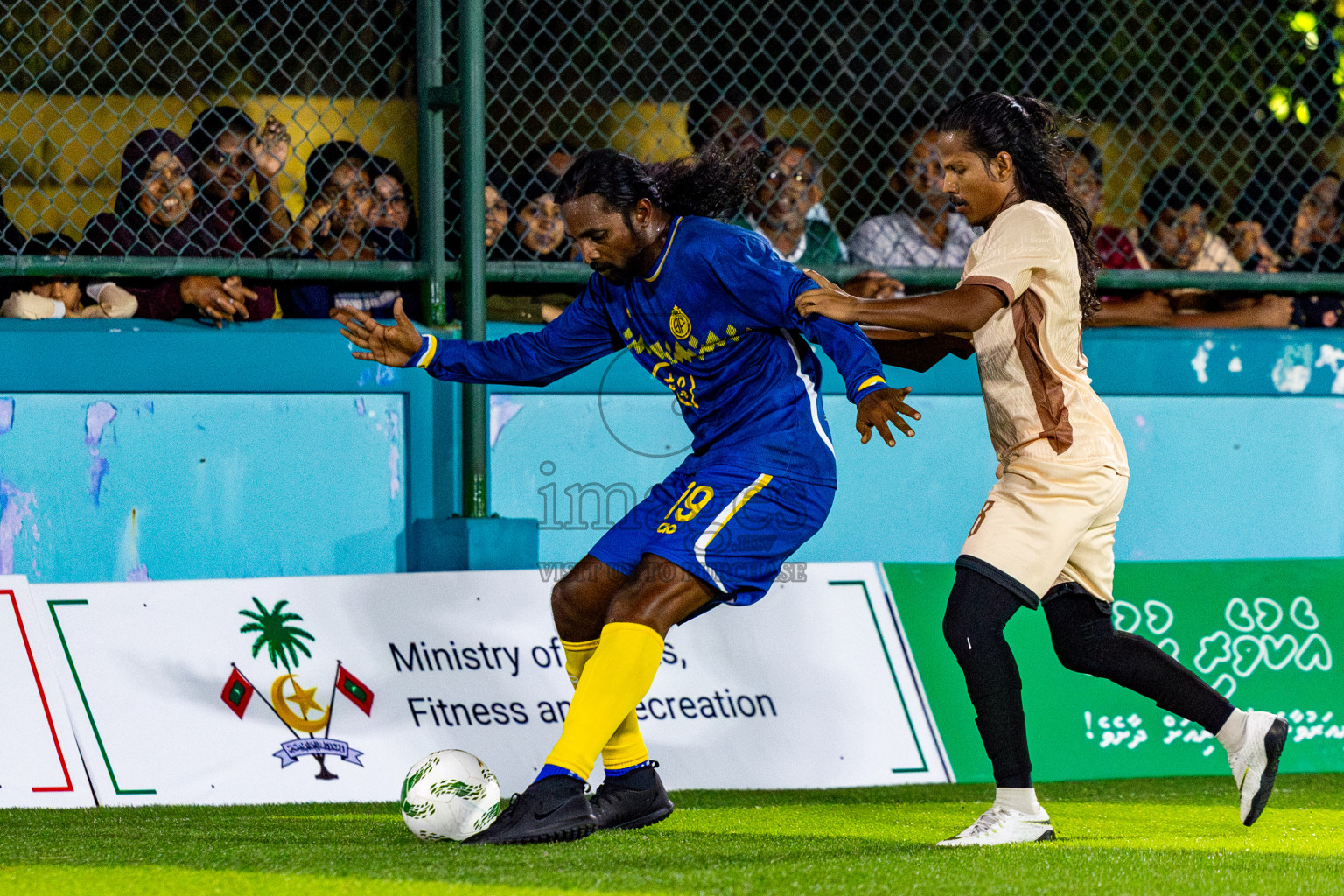 Dee Cee Jay SC vs Fools SC in Semi Finals of Laamehi Dhiggaru Ekuveri Futsal Challenge 2025 was held on Sunday, 27th July 2025, at Dhiggaru Futsal Ground, Dhiggaru, Maldives Photos: Nausham Waheed  / images.mv