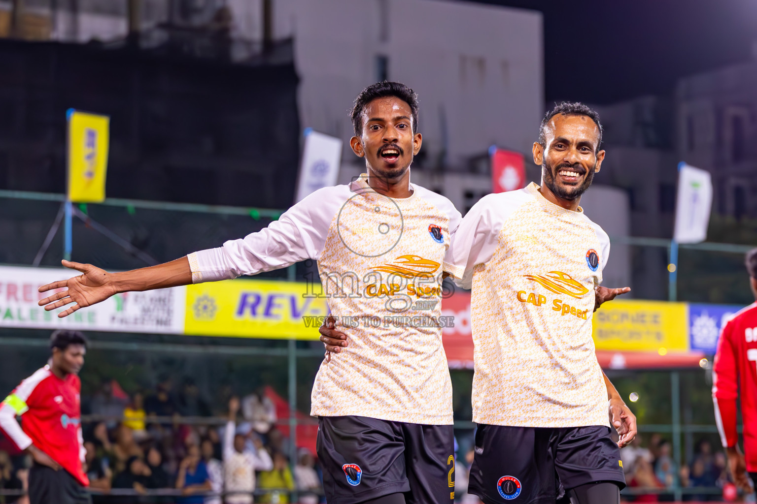 M Mulah VS M Raiymandhoo in Day 25 of Golden Futsal Challenge 2024 was held on Thursday , 8th February 2024 in Hulhumale', Maldives
Photos: Ismail Thoriq / images.mv