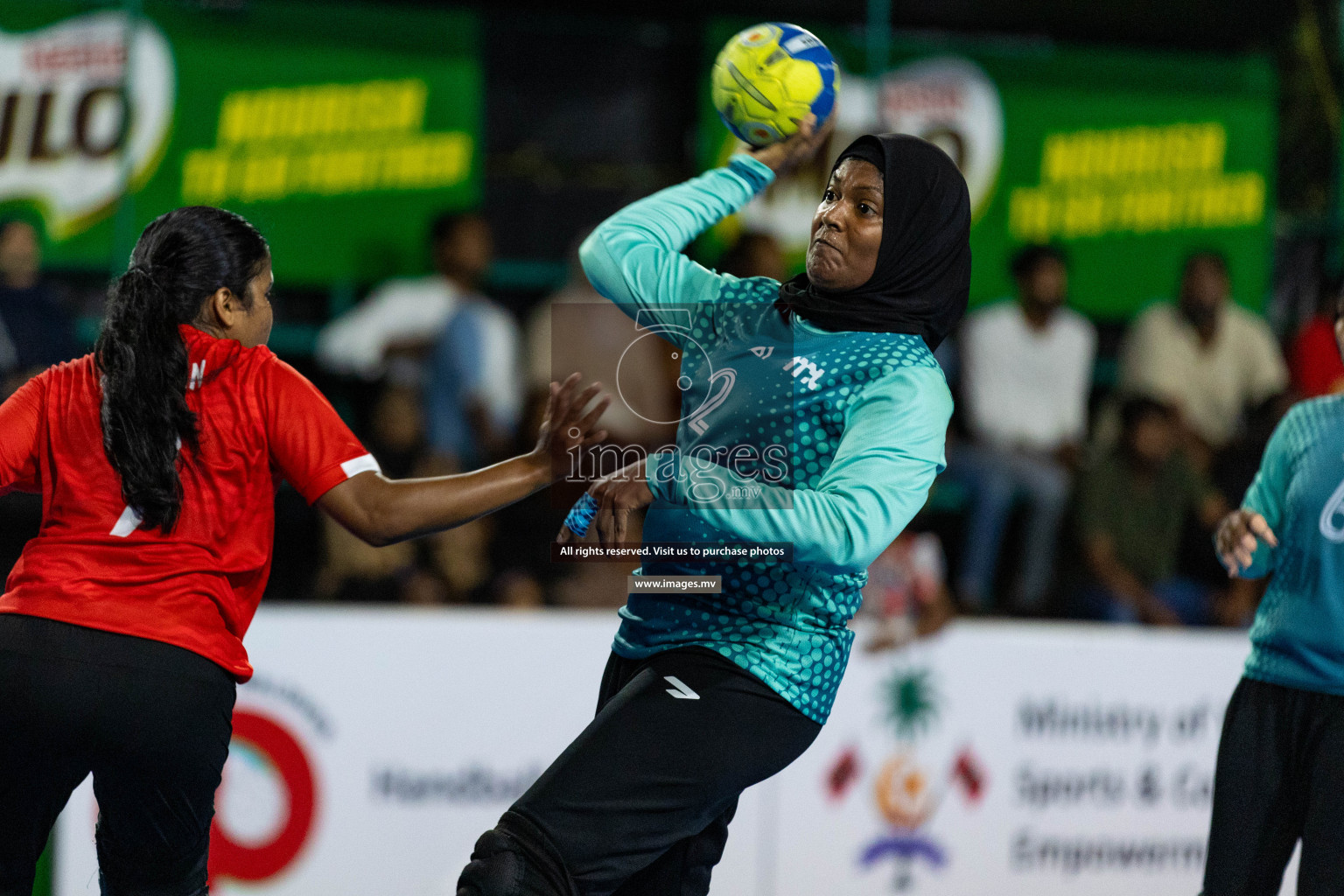 Day 1 of 7th Inter-Office/Company Handball Tournament 2023, held in Handball ground, Male', Maldives on Friday, 16th September 2023 Photos: Nausham Waheed/ Images.mv