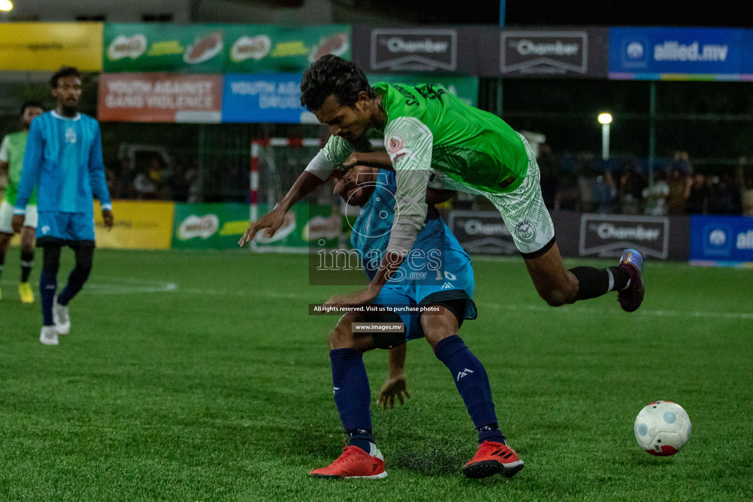 MACL vs Team DJA in Club Maldives Cup 2022 was held in Hulhumale', Maldives on Tuesday, 18th October 2022. Photos: Hassan Simah/ images.mv